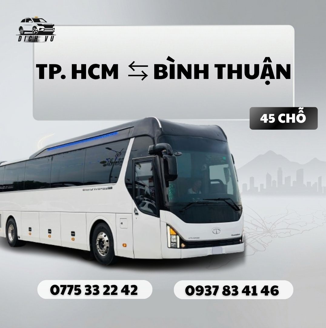 Đặt xe Bình Thuận 45 chỗ