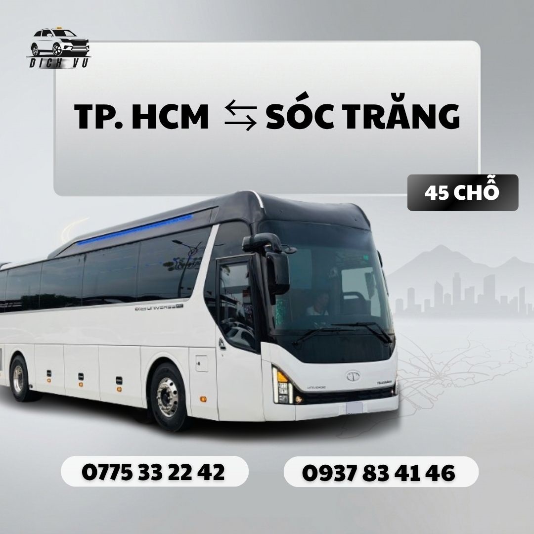 Đặt xe Sóc Trăng 45 chỗ