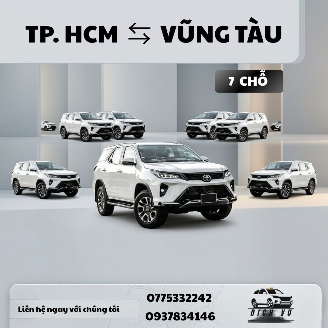 Đặt xe Vũng Tàu 7 chỗ