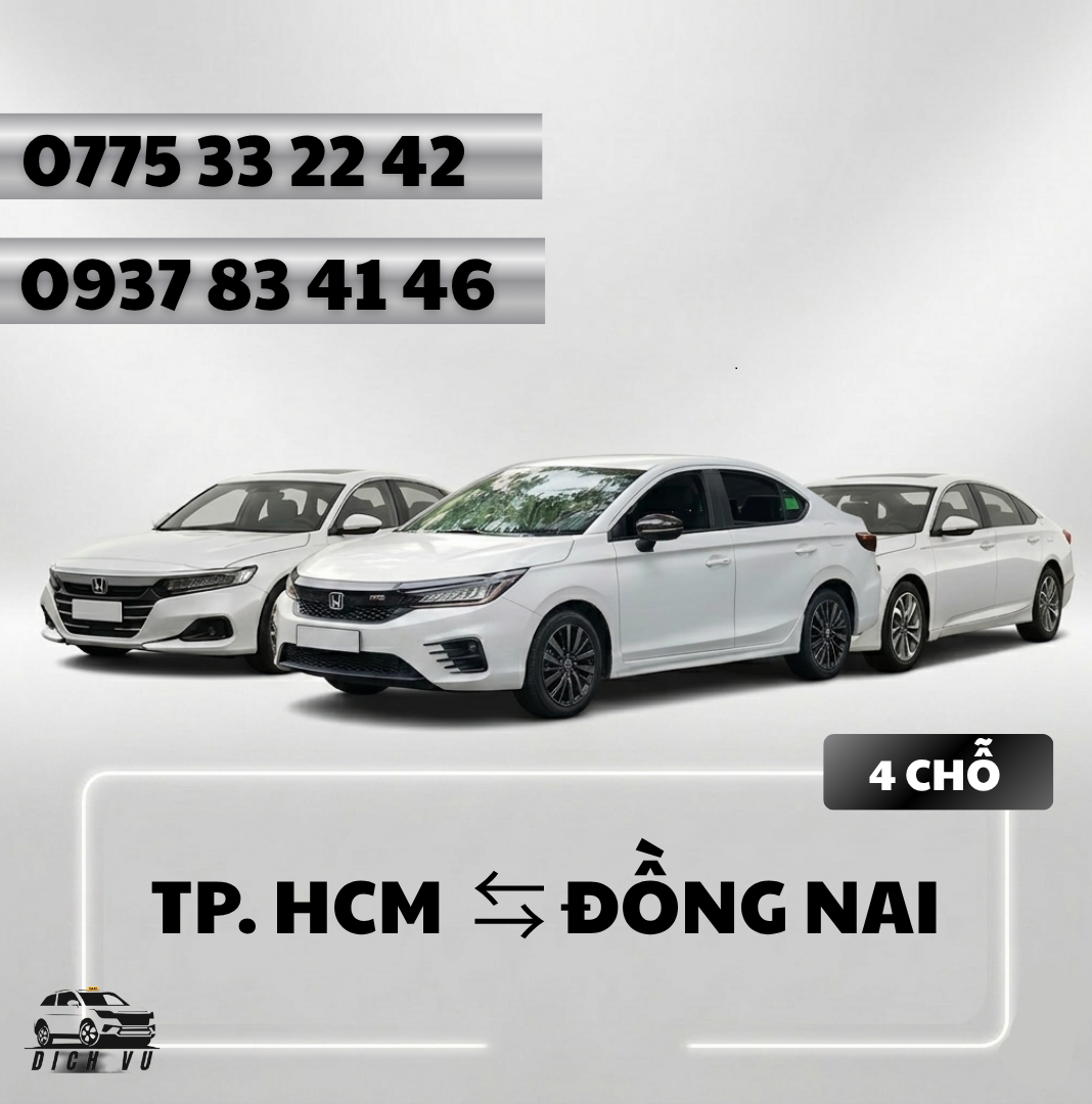 Đặt xe Đồng Nai 4 chỗ