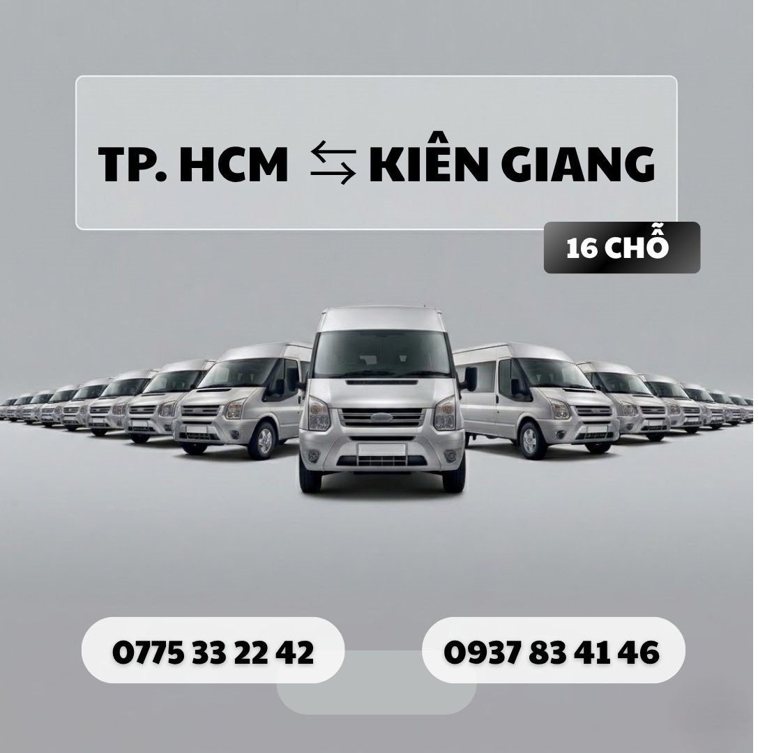 Đặt xe Kiên Giang 16 chỗ
