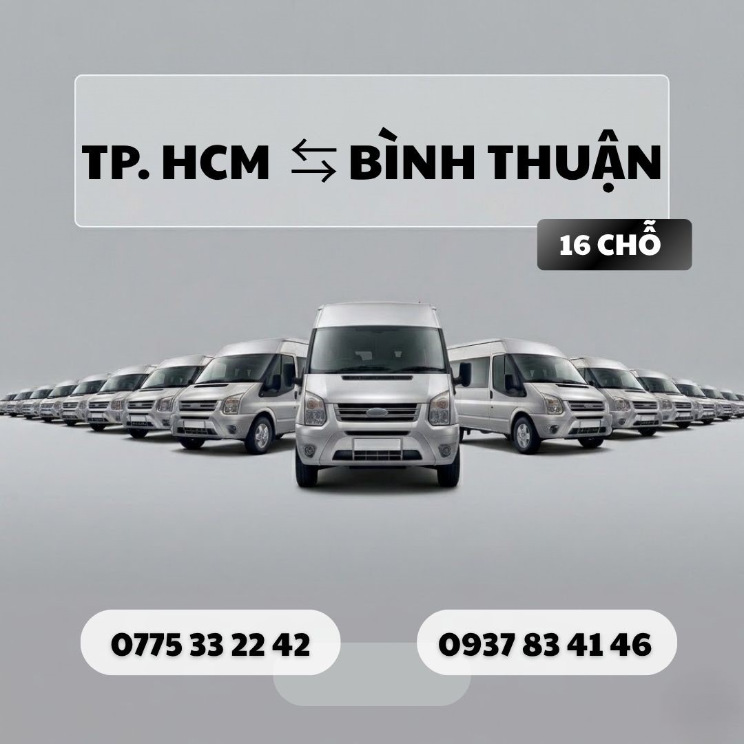 Đặt xe Bình Thuận 16 chỗ