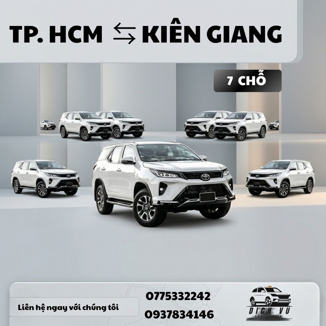 Đặt xe Kiên Giang 7 chỗ