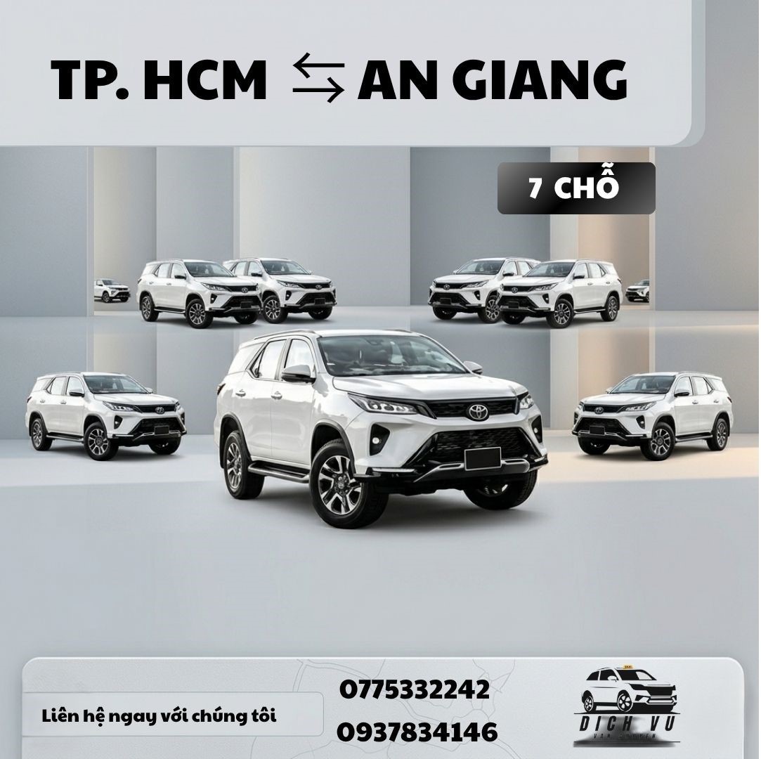 Đặt xe An Giang 7 chỗ